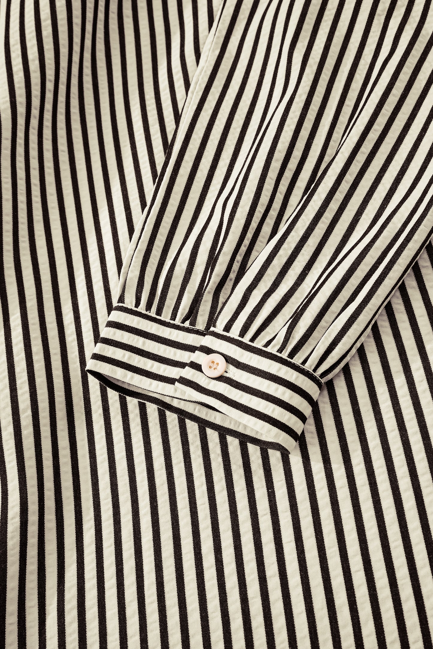 Stripe V-Neck Zip Front Midi Dress