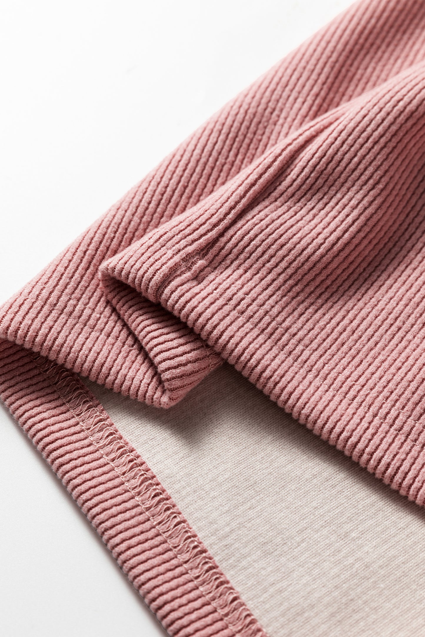 Solid Corduroy Lace Hoodie and Pants Set