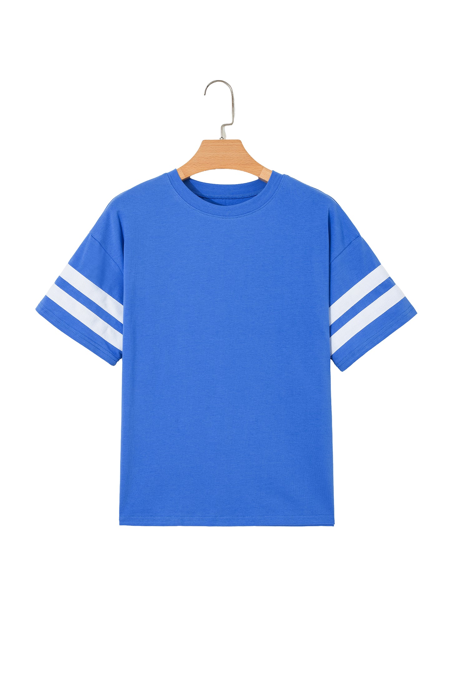 Varsity Stripe Crew Neck Short Sleeve T-Shirt