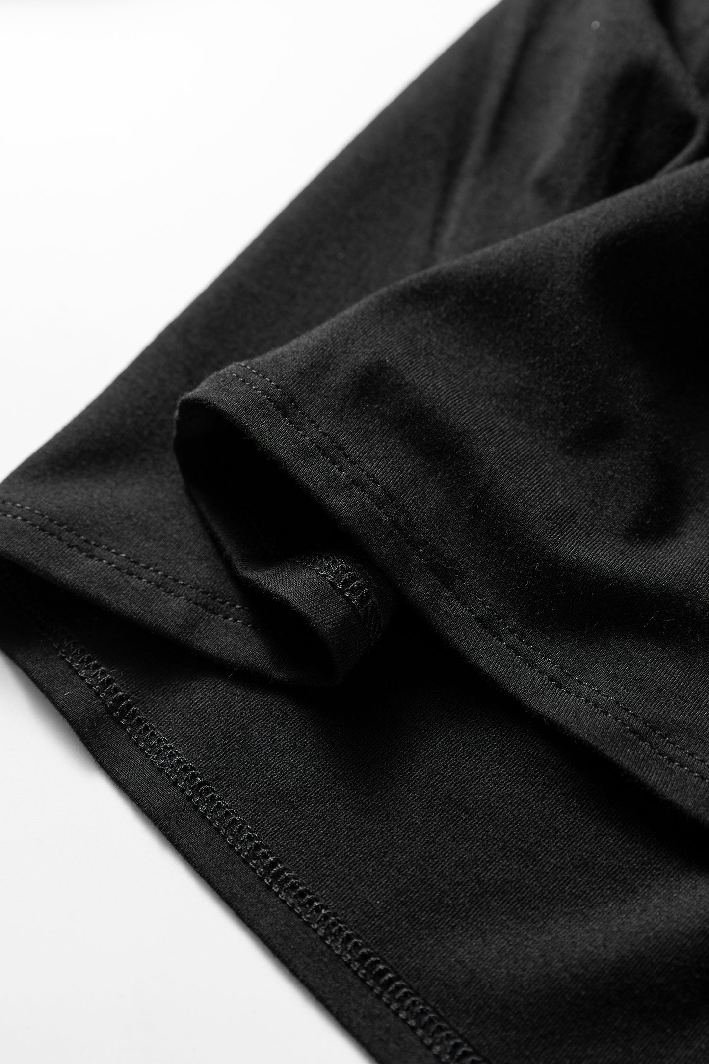 Solid Smocked Split V-Neck Buttoned Blouse