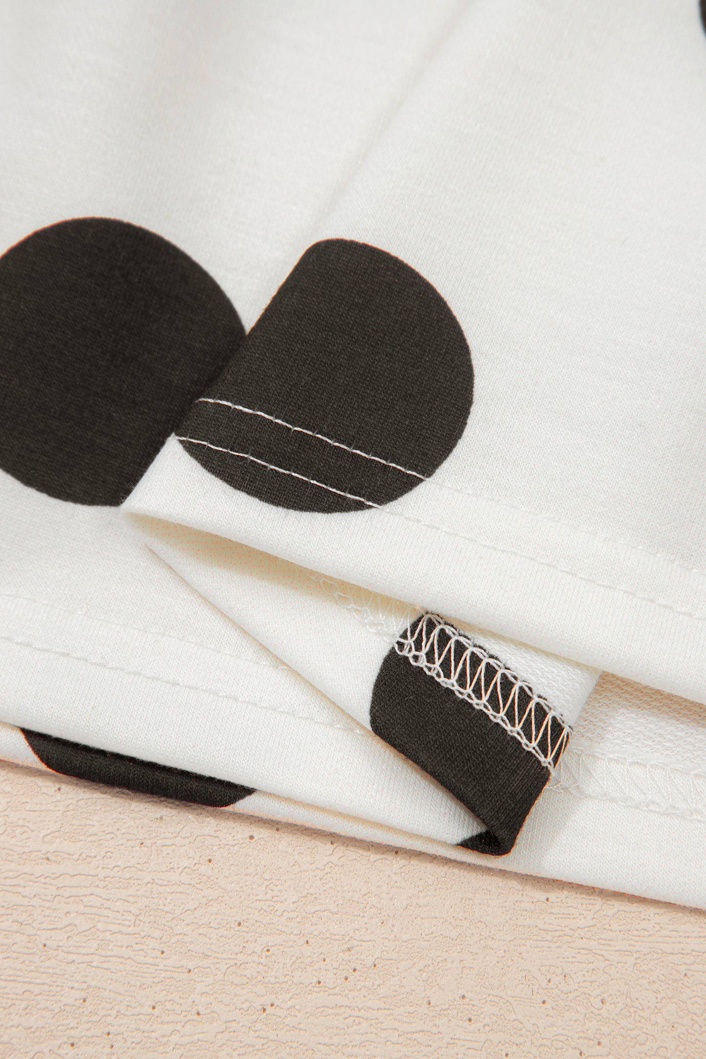 Polka Dot Long Sleeve Flared Mini Dress