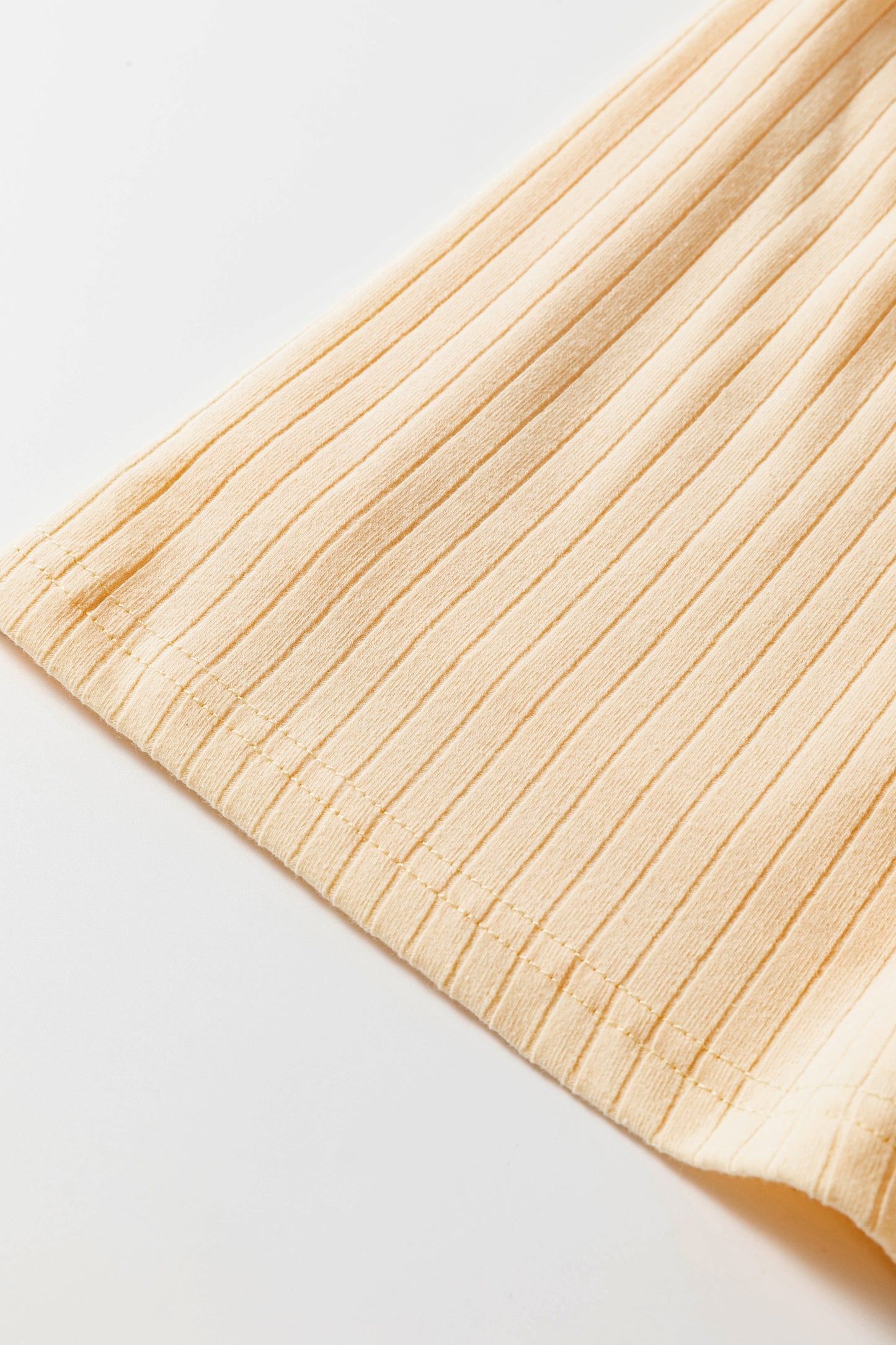 Contrast Trim Ribbed Tank & Split Skort Set