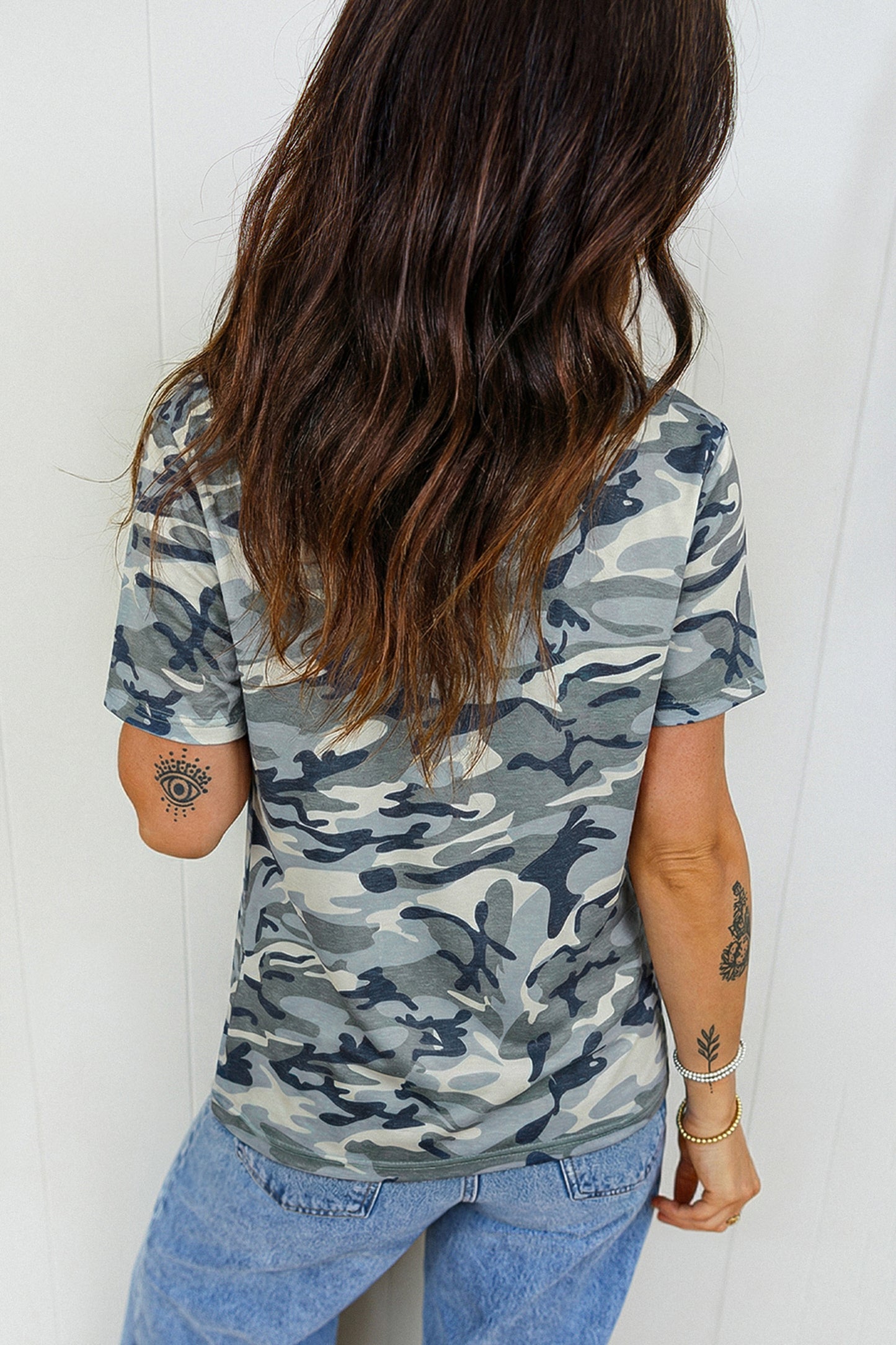 Camo Crew Neck T-Shirt