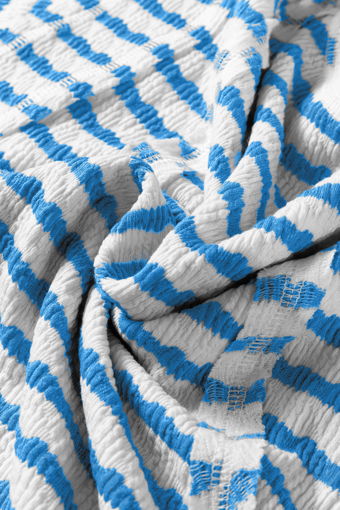 Stripe Textured Patchwork Short Sleeve T-Shirt