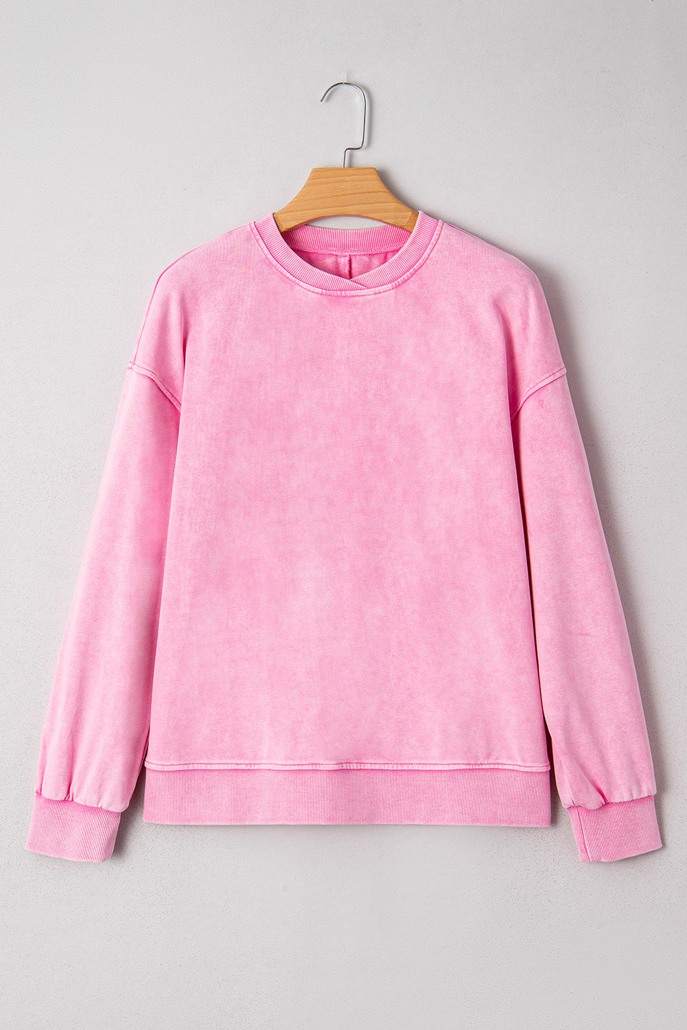 Valentine Solid Mineral Wash Crewneck Sweatshirt