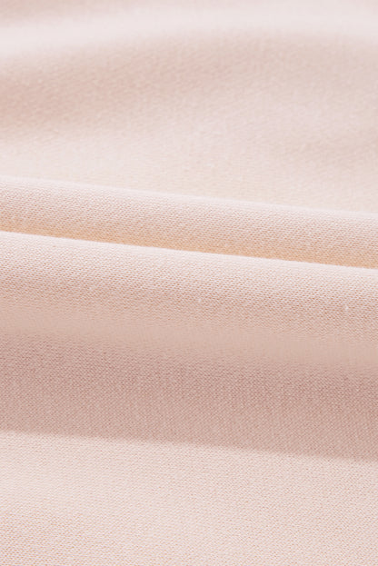 Valentine Bow Embroidered Lantern Sleeve Sweatshirt