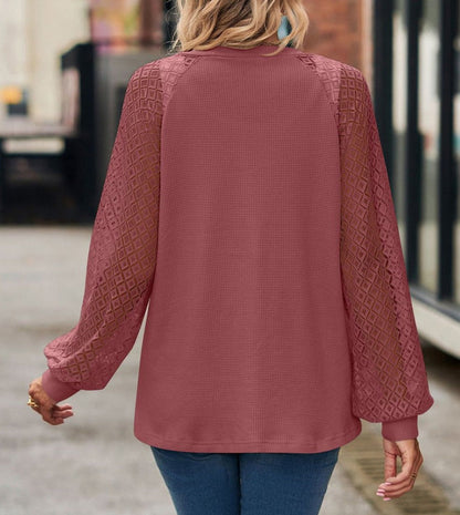 Waffled Knit Buttoned Cardigan