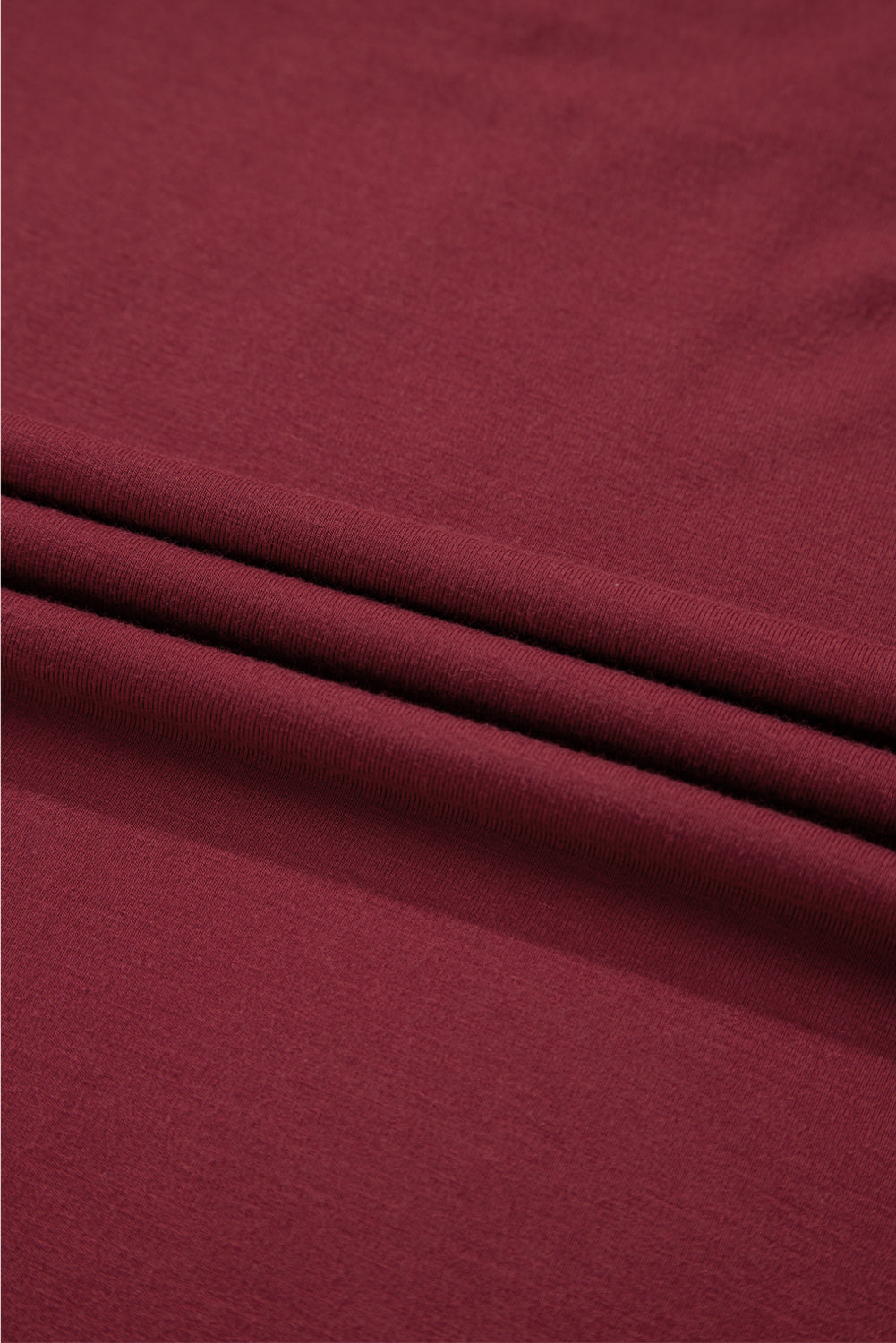 Lace Trim Ruched V-Neck Long Sleeve Top