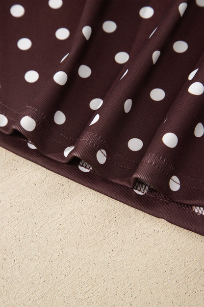Polka Dot Halter Tank & Elastic Shorts Set