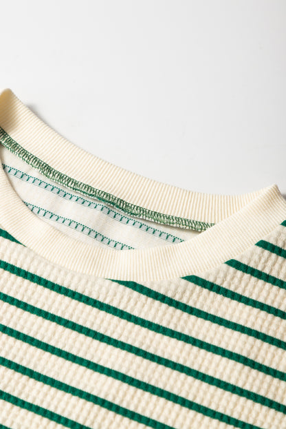 Stripe Woven Sleeveless Ruffle Mini Dress