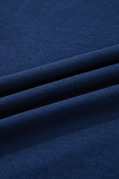 Varsity Stripe Drop Shoulder Oversized Sweatshirt