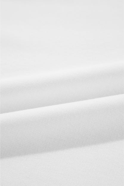 Solid Drop Shoulder Crewneck Pullover Sweatshirt