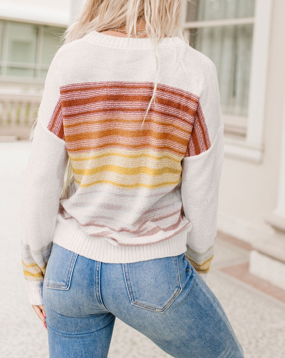 Stripe Long Sleeve Sweater