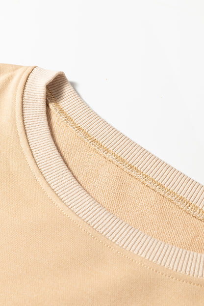 Plus Size Floral Patchwork Reverse Seam Top