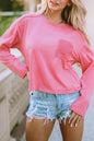 Lace Pocketed Long Sleeve T-Shirt