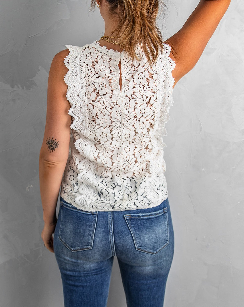 Lace V-Neck Tank Top