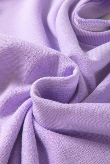 Solid Sequin Patchwork Long Sleeve Top