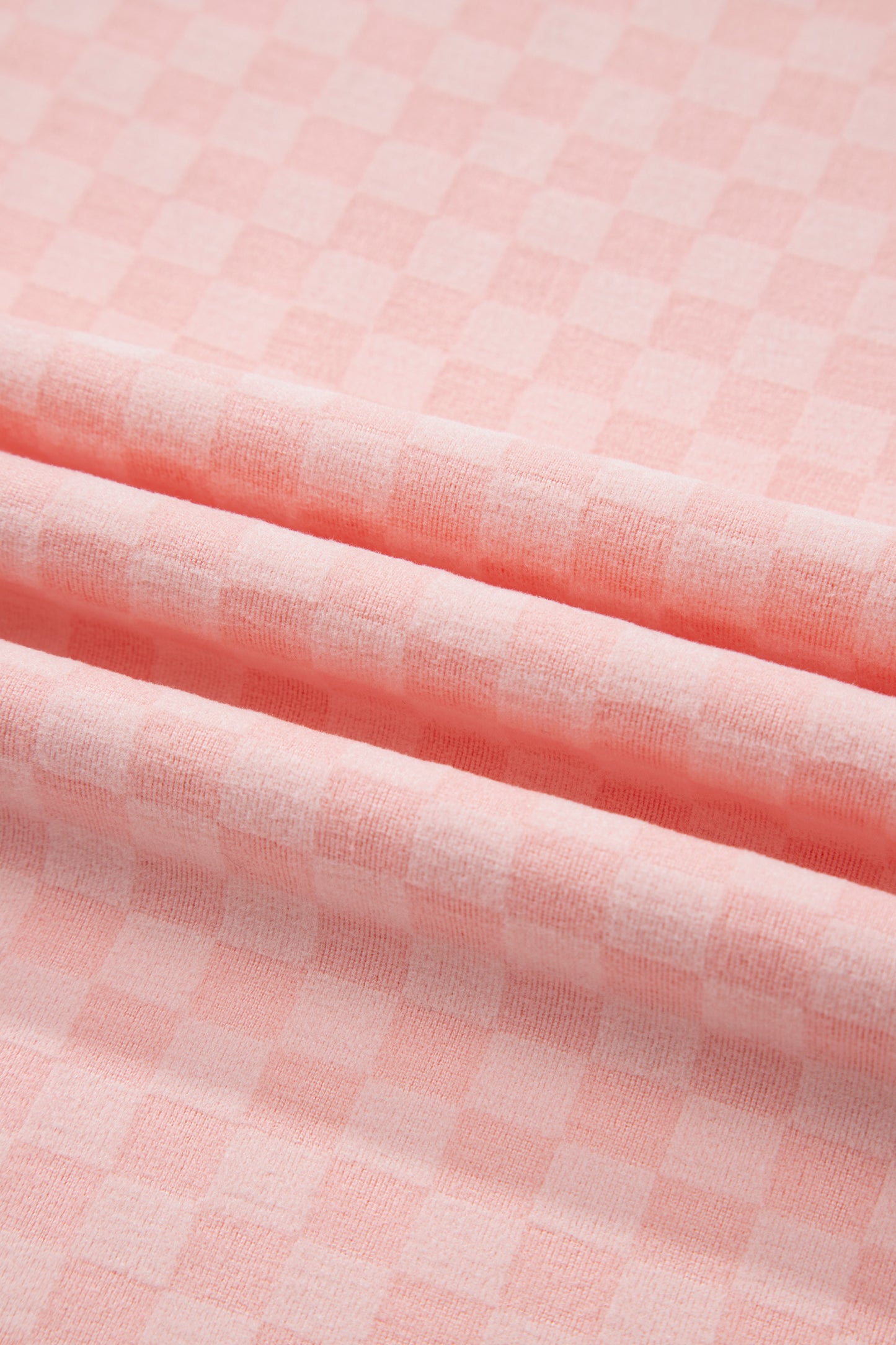 Checker Long Sleeve Pullover and Shorts Set