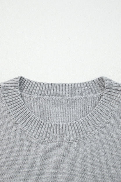 Western See You Cowboy Embroidered Stripe Cuff Sweater