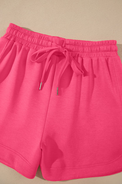 Quarter Zip Sleeveless Top & Drawstring Shorts Set