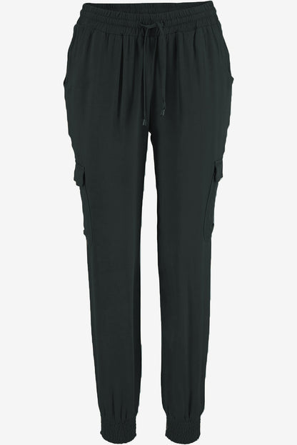 Drawstring Waist Pocketed Jogger Pants