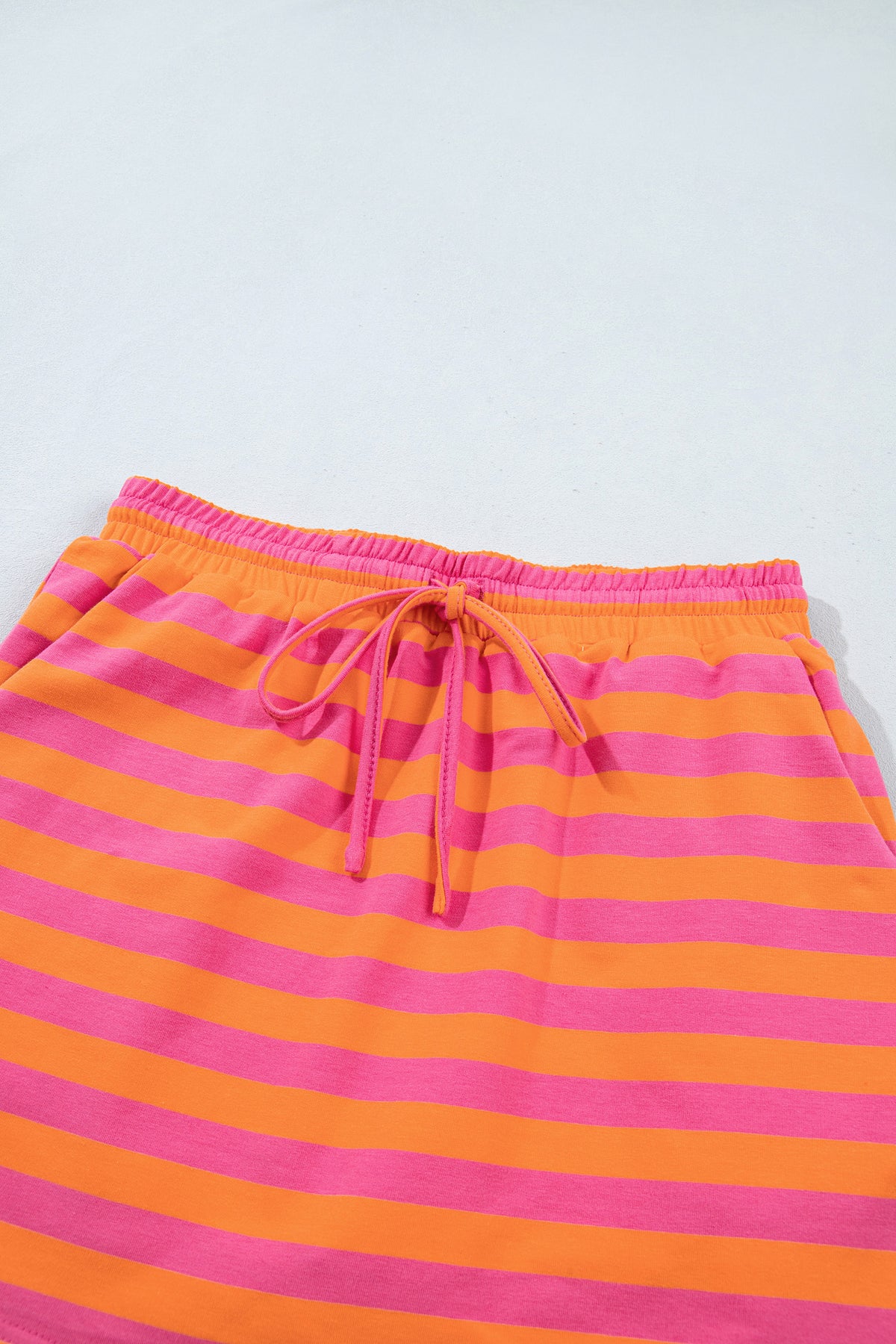 Stripe Colorblock Mock Neck Pullover & Skort Set