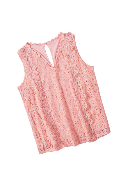 Lace V-Neck Tank Top