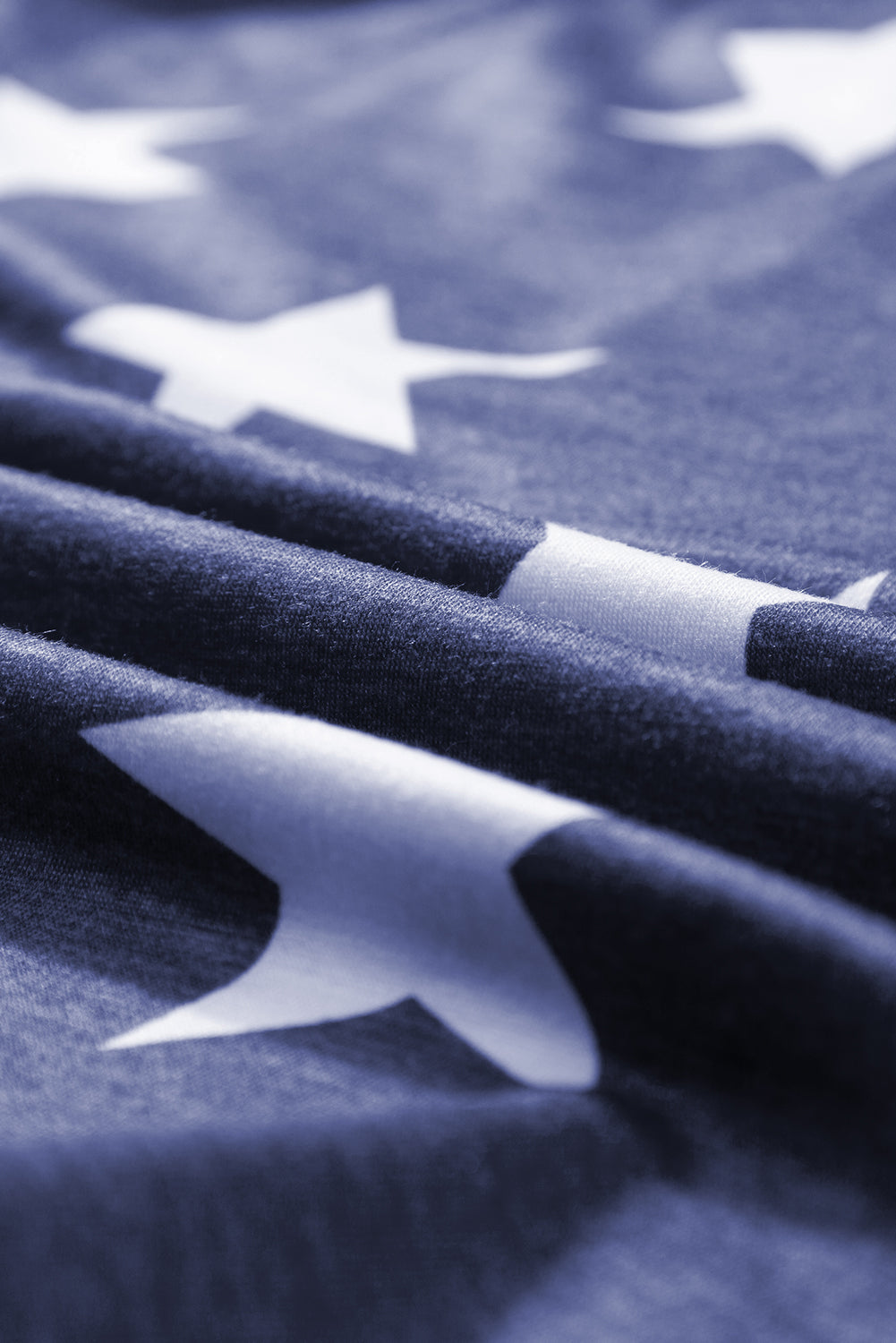 Americana Stars & Stripes Drawstring Hooded T-Shirt