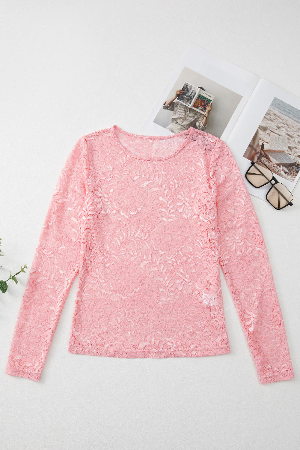 Floral Lace Long Sleeve Top