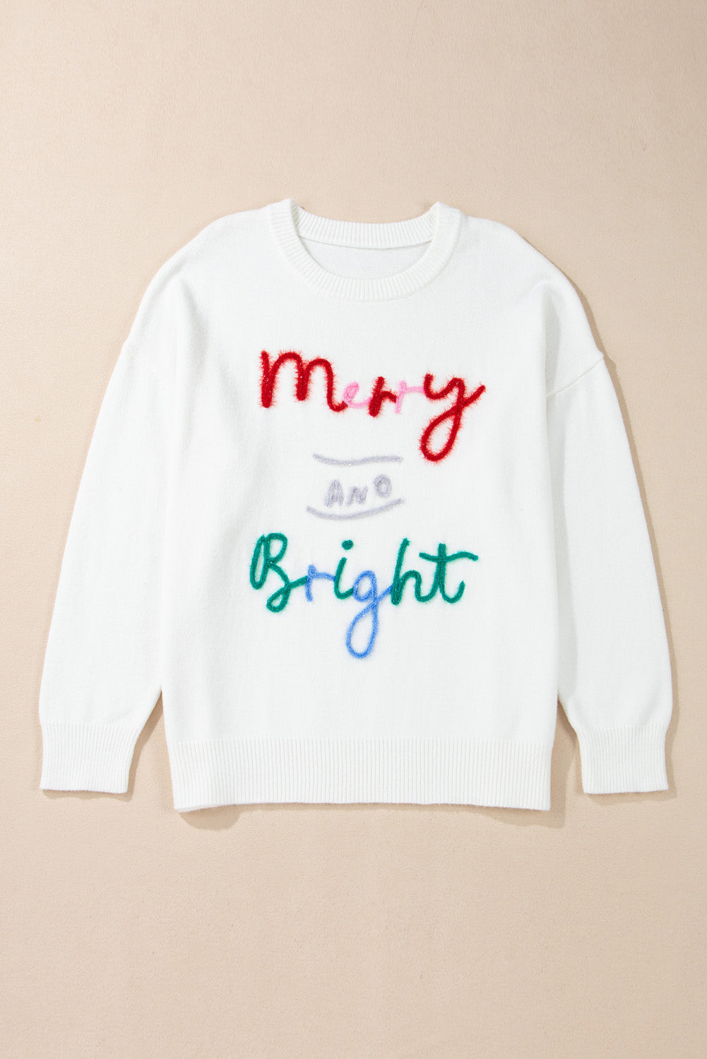 Plus Size Merry and Bright Christmas Sweater