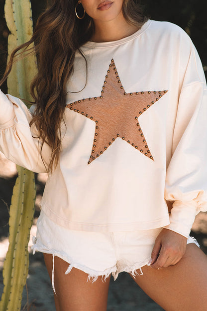 Star Studded Long Sleeve Top