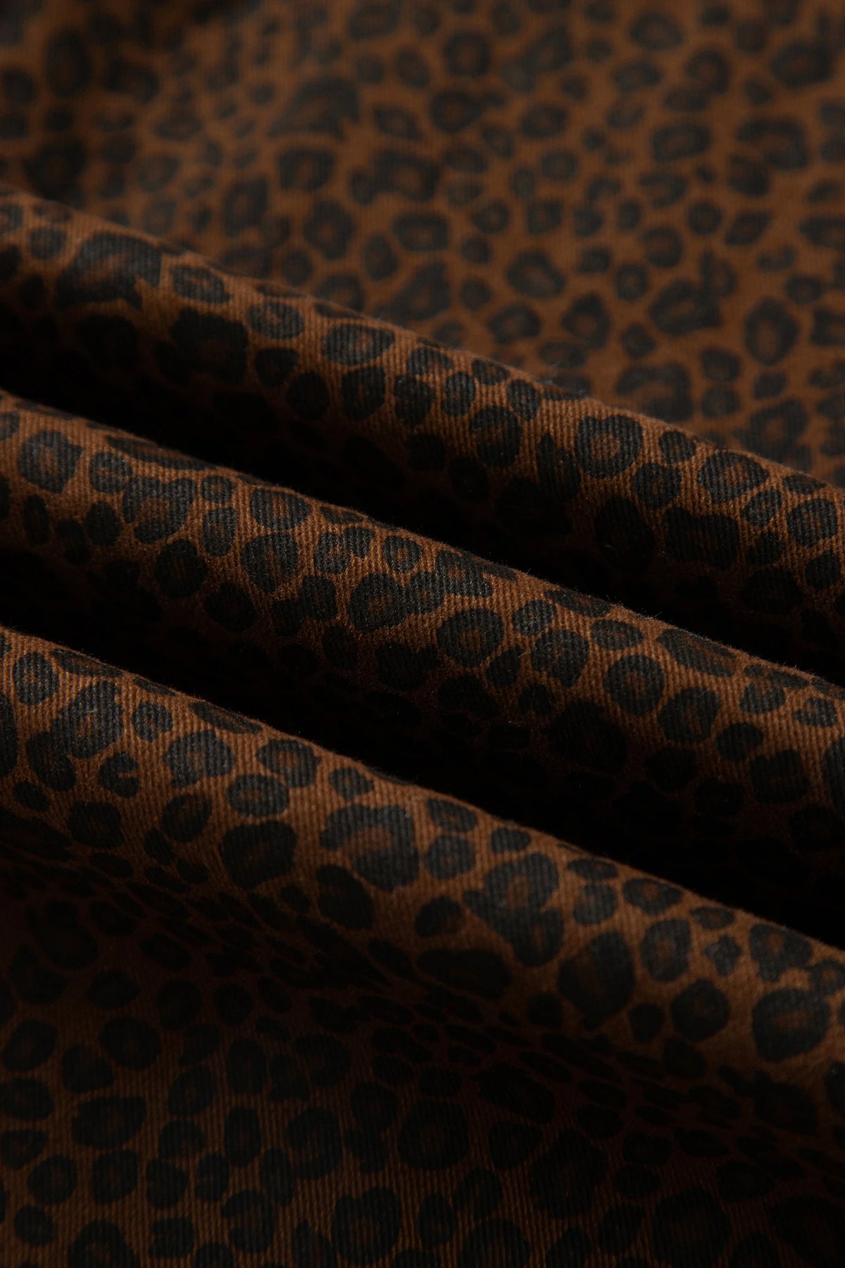 Leopard Denim Wide Leg Jeans