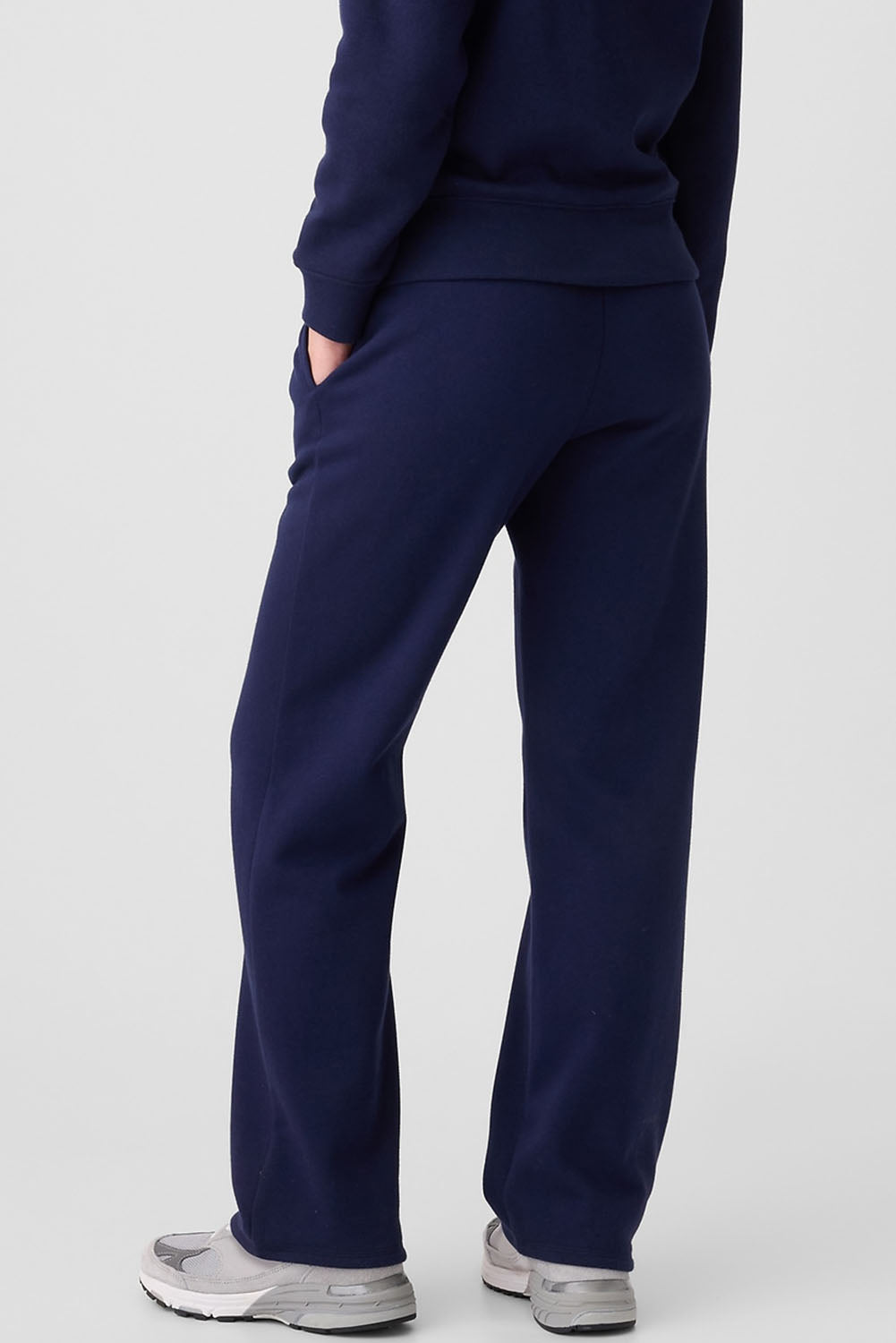 Solid Fleece Lined Drawstring Waist Pants