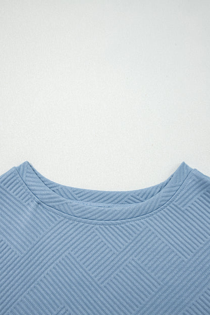 Textured Top and Pants Set