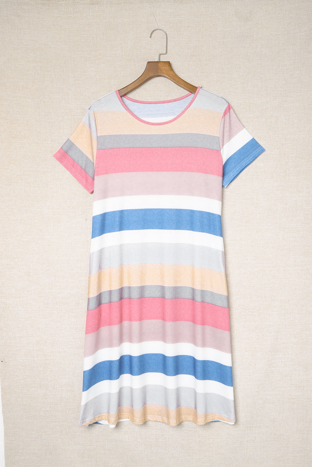 Stripe Midi T-Shirt Dress