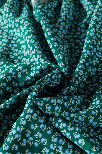 Plus Size Boho Floral Boho Notch V-Neck Top