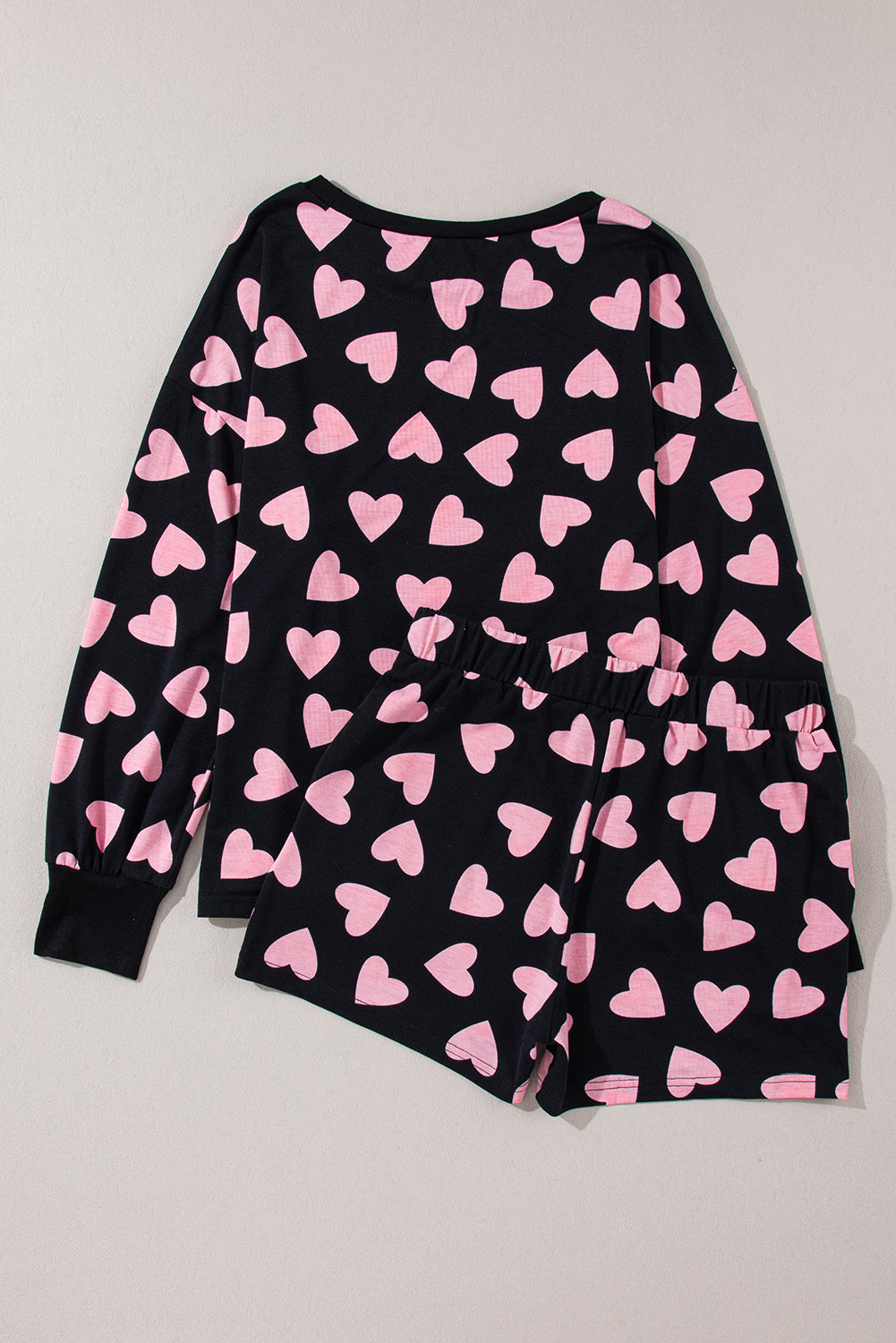 Valentine Heart Top and Shorts Lounge Set