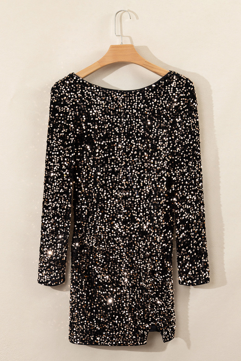 Sequin Long Sleeve Bodycon Dress