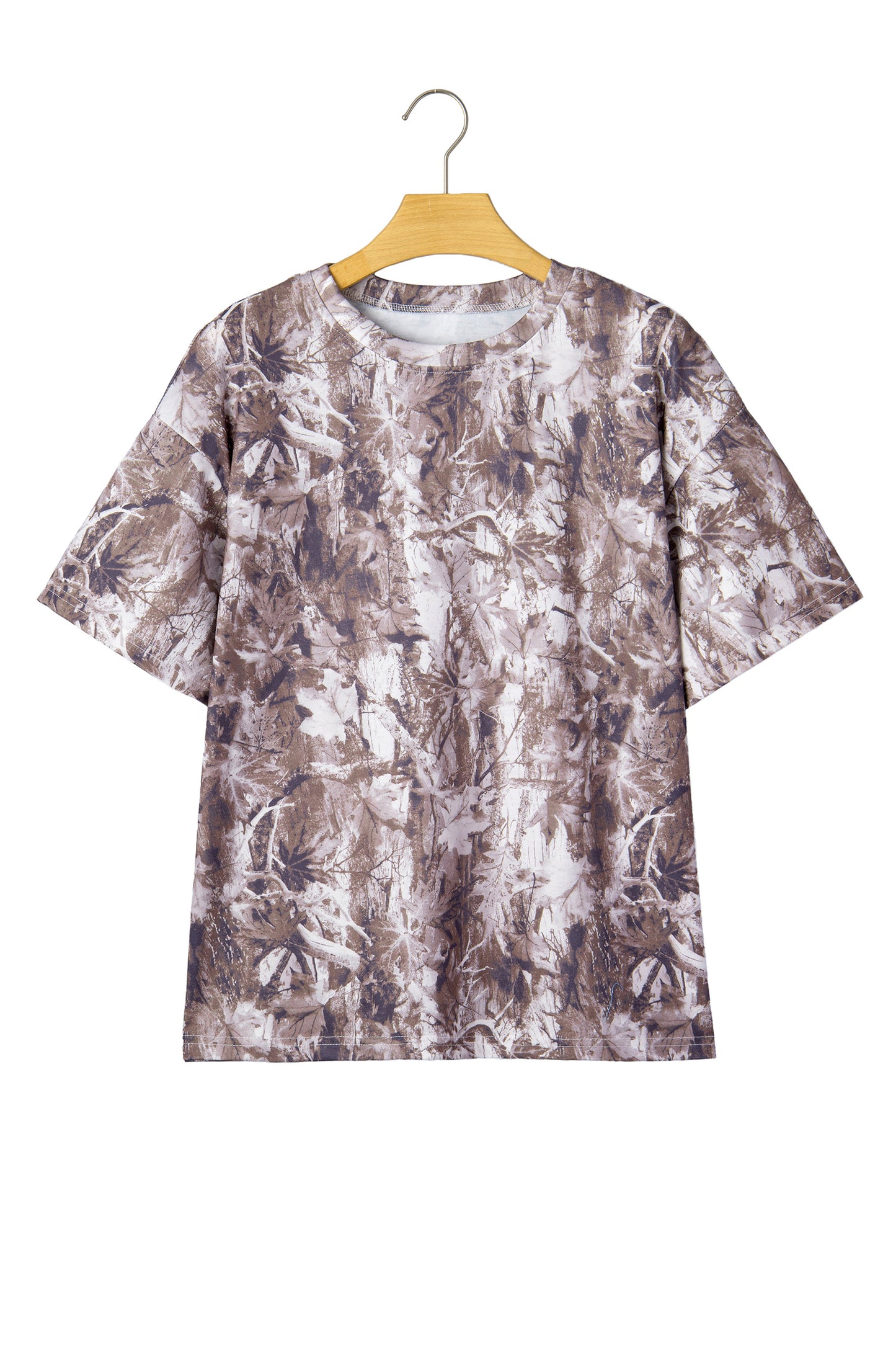Camo Woodland Drop Shoulder Tunic Tee