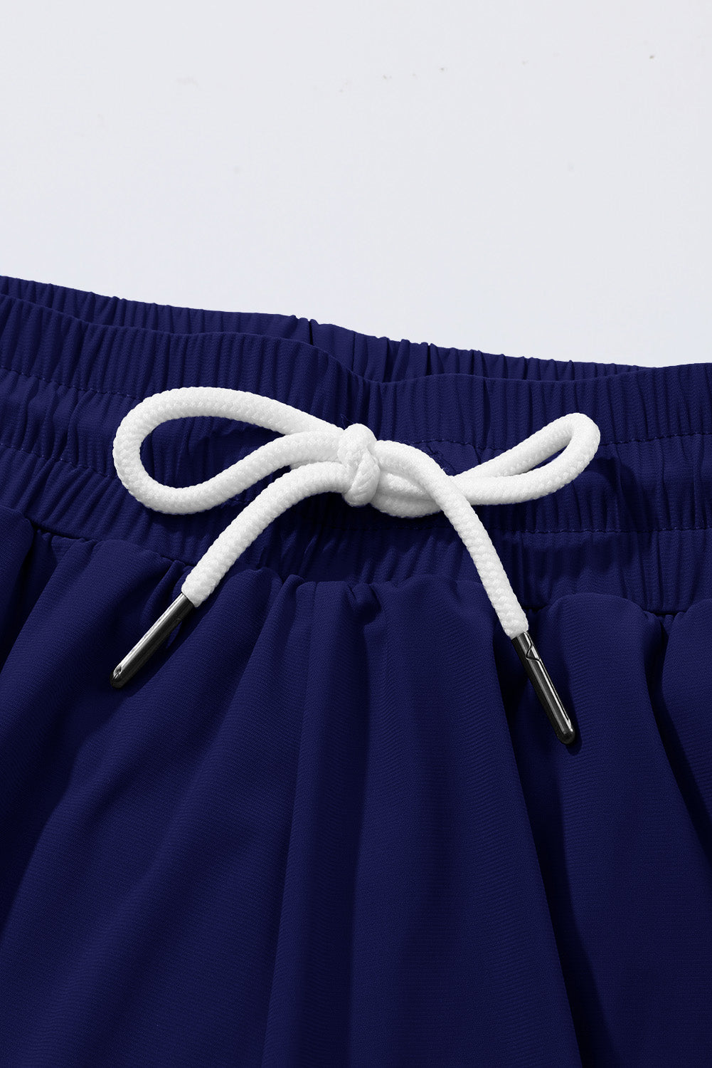 Ruffle Drawstring Elastic Waist Bikini Swim Shorts