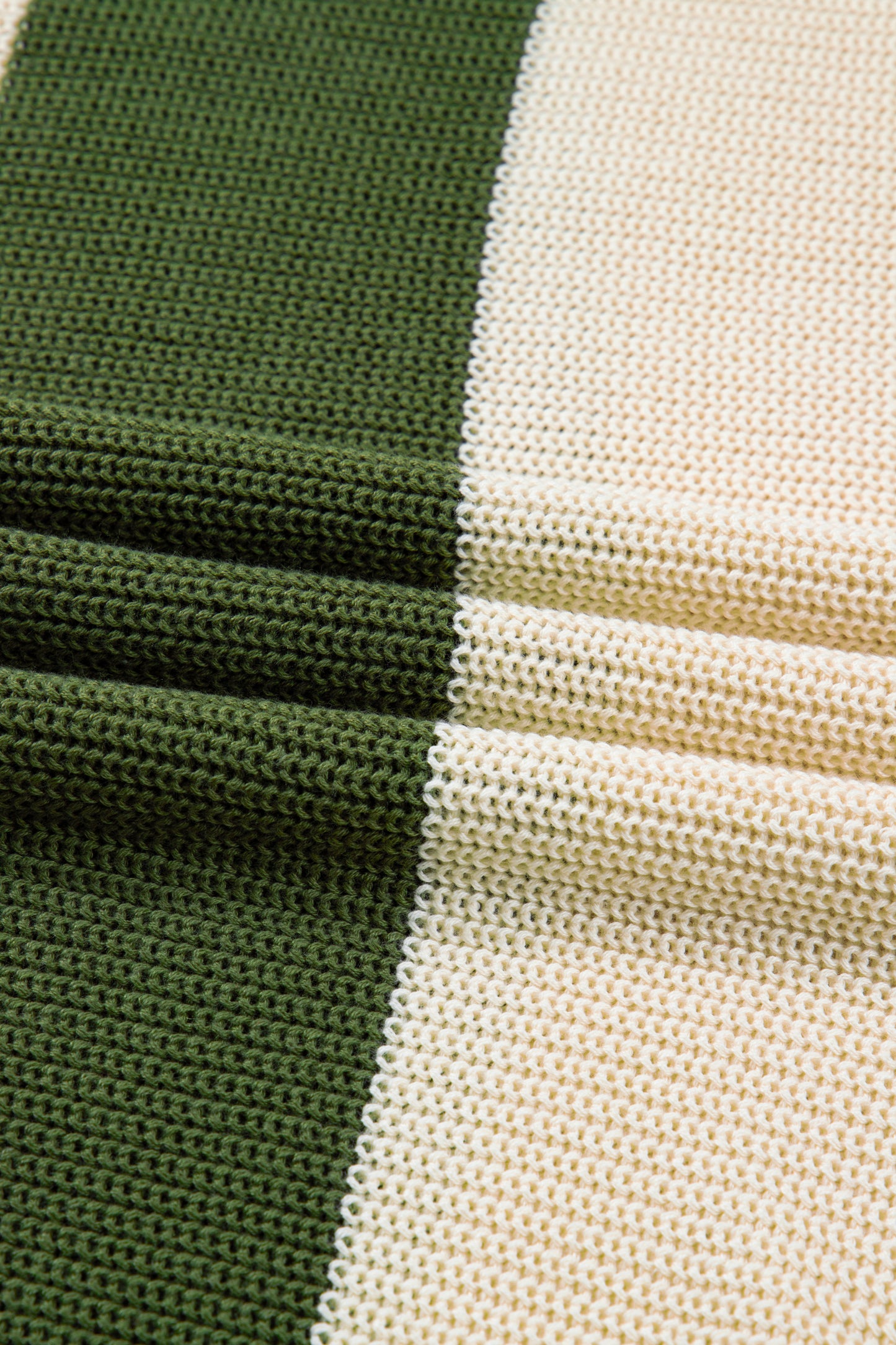 Plus Size Stripe Colorblock Notched Neck Sweater