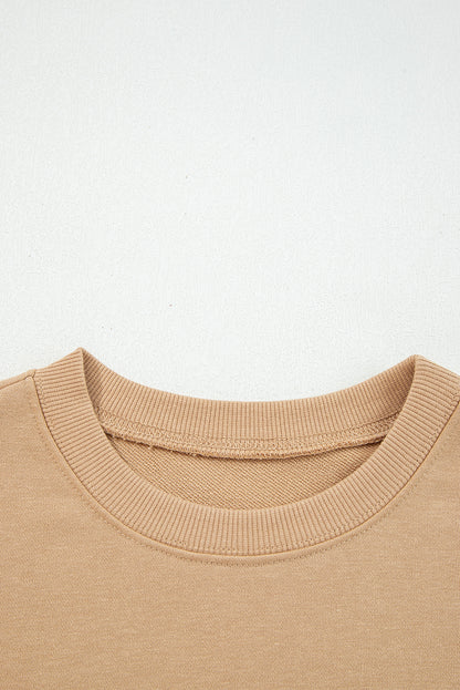 Varsity Stripe Drop Shoulder Oversized Sweatshirt