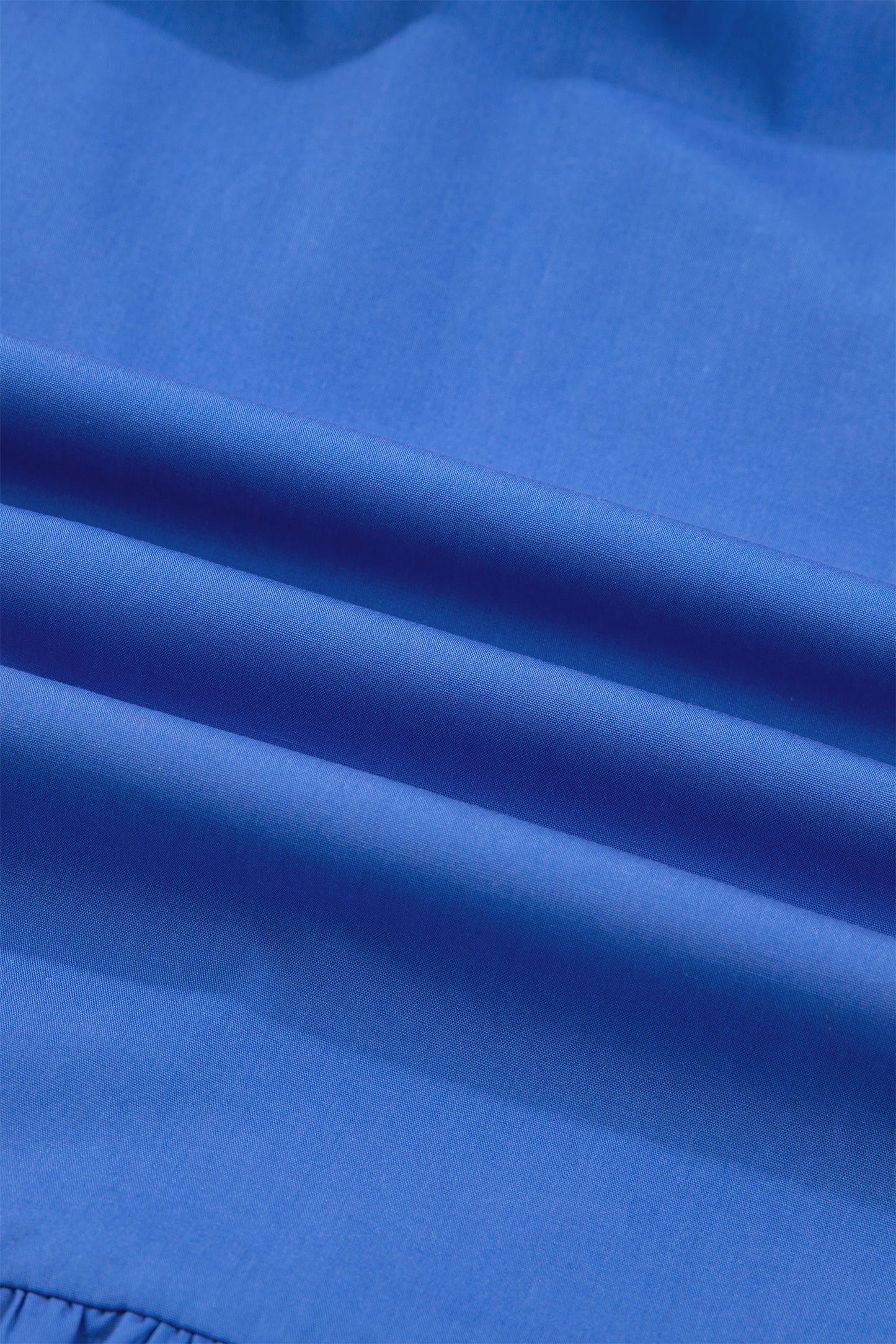 Embroidered Smocked V-Neck Puff Sleeve Mini Dress