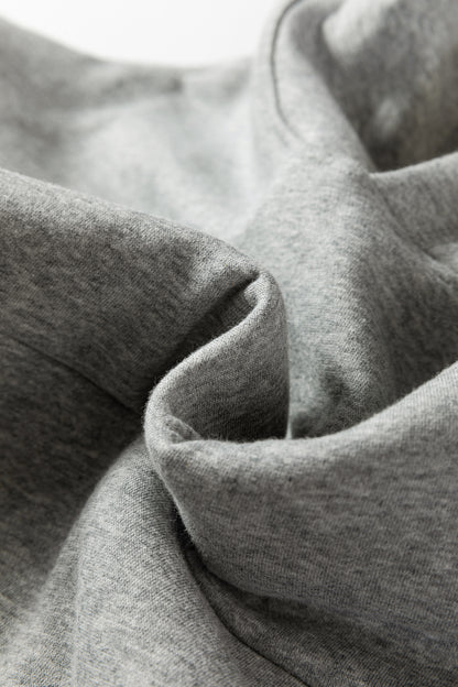 Contrast Rope Drawstring Ruffle Drop Shoulder Hoodie