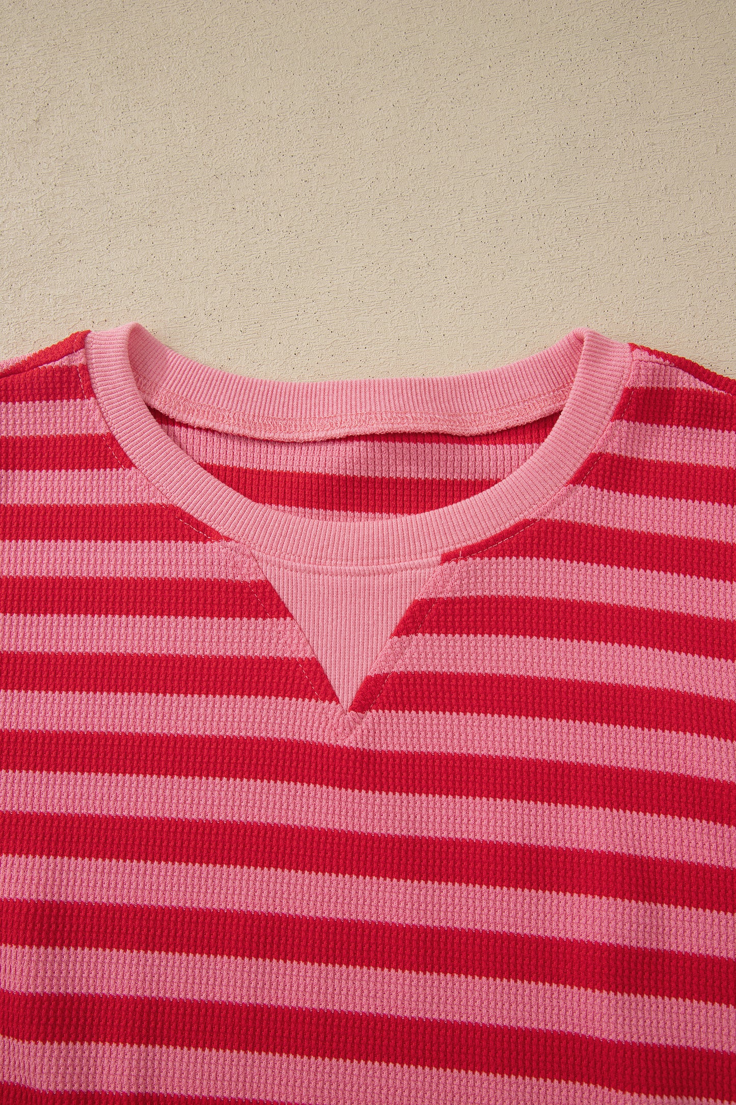 Stripe Puff Sleeve T-Shirt & Drawstring Shorts Set