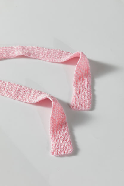 Plus Size Crochet Bow Tie Short Sleeve Sweater