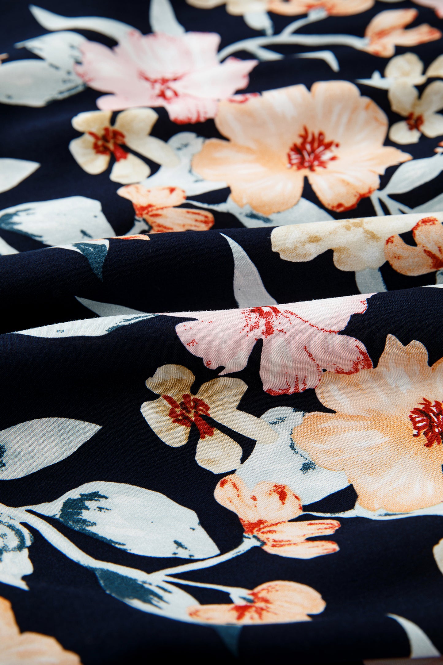 Floral Short Sleeve Smocked High Waist Maxi Dress