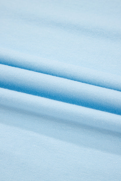 Solid Short Sleeve Crew Neck Tee