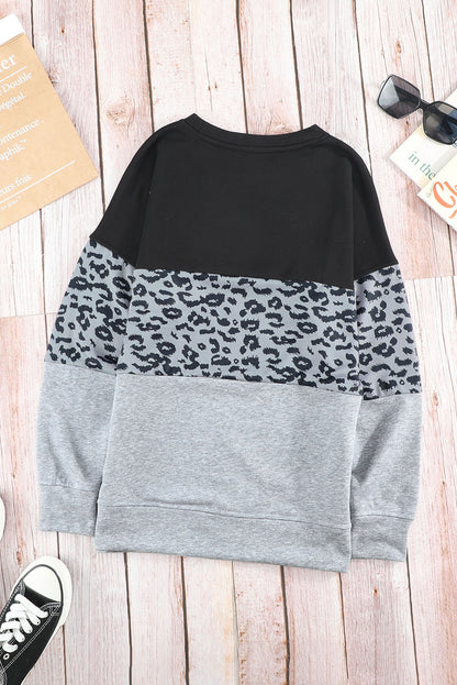 Colorblock Drop Shoulder Sweatshirt