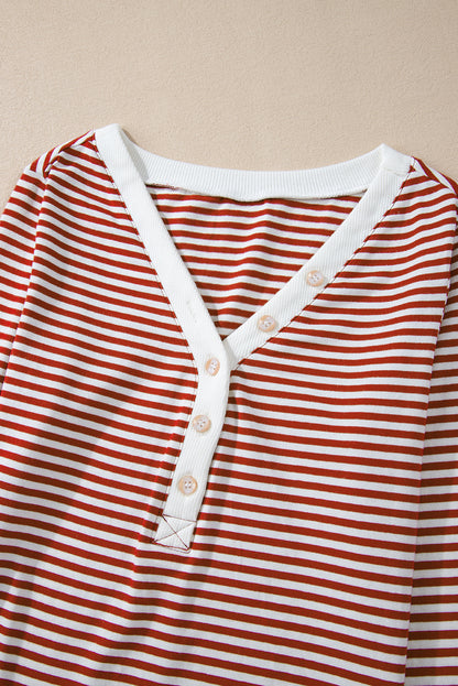 Christmas Stripe Top and Pants Lounge Set